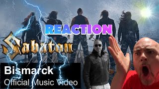 SABATON  Bismarck Official Music Video  REACTION [upl. by Elbag]