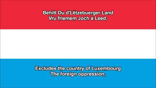 Ons Heemecht  National anthem of Luxembourg LUEN lyrics [upl. by Mendes]