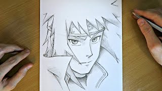 How To Draw Minato Namikaze  Naruto  Anime Drawing Tutorial  Pencil Sketching ✍️ [upl. by Kondon664]