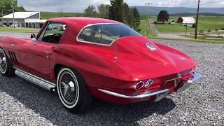 1966 Corvette Coupe RedBlack350hp ForSale sellmycorvettenet [upl. by Firman812]