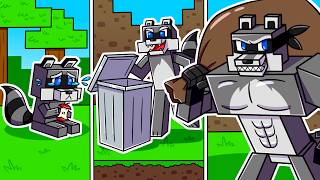 I Survived 100 DAYS as a TRASH PANDA in HARDCORE Minecraft [upl. by Akirrehs]