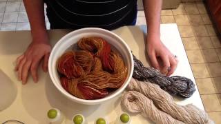 How to Wash Your Handspun Yarn [upl. by Aihsemek]