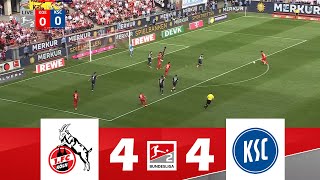 1 FC Köln gegen Karlsruher SC 44  2 Bundesliga 202425  Spielen Höhepunkte [upl. by Cormier]