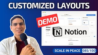 085100 Notion Customized Layouts Demo For Tasks Projects Events and Other Pages [upl. by Mixam628]