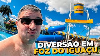 O que fazer em Foz do Iguaçu com crianças Parque aquático Aquamania 2024 [upl. by Fugate82]