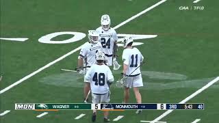 Mens Lacrosse Highlights vs Wagner [upl. by Ltihcox]