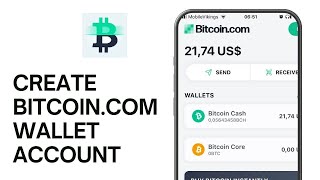 How to Create Bitcoincom Wallet Account [upl. by Aliekahs]