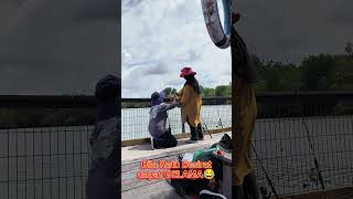 Detik ketika Ratu SESIRAT dapat ikan gelama😂😂emakviral fishing ladyangler duniaemakemak [upl. by Lilla]