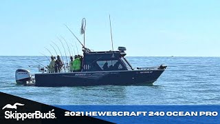 2021 HewesCraft 240 Ocean Pro Fishing Boat Tour SkipperBuds [upl. by Paten]