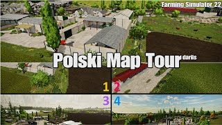 El Villarejo Polski Map Tour 4K konsole Farming Simulator 22PS5 [upl. by Infield]