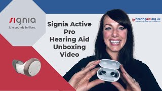 Signia Active Pro Hearing Aids Unboxing Video signiaactivepro unboxingvideo  Hearing Aid UK [upl. by Laikeze654]