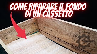 Come riparare il fondo di un cassetto  How to repair a drawer [upl. by Tearle]