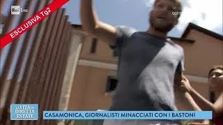 Parla Floriana Bulfon giornalista aggredita dai Casamonica  La vita in diretta estate 18072018 [upl. by Ches649]