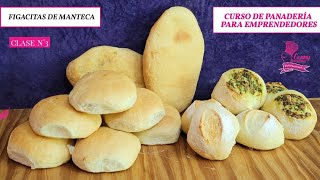 CURSO DE PANADERIA PARA EMPRENDEDORES FIGACITAS DE MANTECA CLASE 3 [upl. by Grieve]