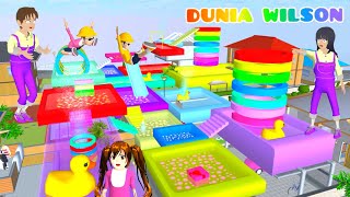 Yuta Mio Ketemu Waterpark Warna Warni Raksasa Rumah Yuta Baby Raksasa Hilang Diculik [upl. by Waxman]