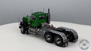 360 view of the Green over Black Mack Superliner Tandem Axle Tractor [upl. by Barkley]