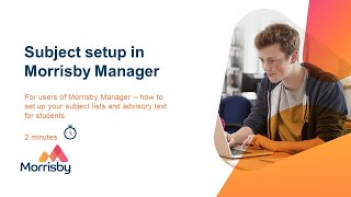 How to set up subjects in Morrisby Manager [upl. by Lesko783]