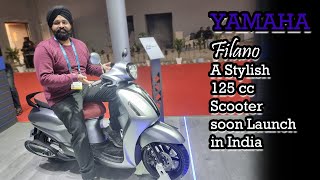 Yamaha Filano A stylish and Premium 125 cc Scooter soon Launch in India [upl. by Ahsikcin]