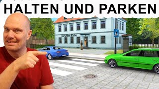 Halten und Parken Prüfung  Fragen Haltverbote und Parkverbote lernen  Führerschein  Fahrschule [upl. by Goode252]