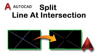 How to split line at intersection points in AutoCAD [upl. by Bernat666]