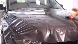 Carbon Fiber Hood Wrap on A Mazdaspeed 3 [upl. by Cecilia933]