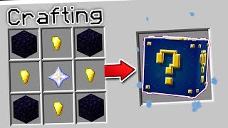 CRAFTING THE NEW MINECRAFT LUCKY BLOCK [upl. by Ellenoj]