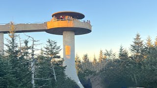 Amazing Sunset View  Clingmans Dome  A Fall Drive To Clingmans Dome  The Great Smoky Mountains [upl. by Kegan]