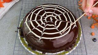 Torta di Halloween al cioccolato divertente e semplicissima da preparare [upl. by Loralee376]