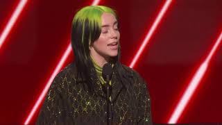 Billie Eilish Wins Best New Artist  2020 GRAMMYs Acceptance Speech [upl. by Abey]