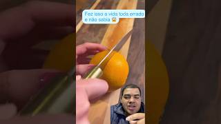 Melhor maneira de corta sua laranja hack dicas truques utilidade frutas laranjas [upl. by Eadmund486]