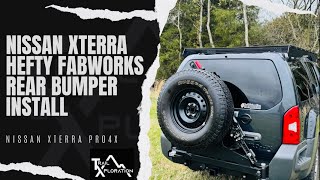 Nissan Xterra Hefty Fabworks Rear Bumper Install Overland Build [upl. by Sorazal]