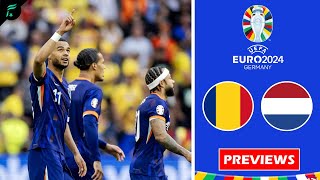 🔴 ROMANIA 🇷🇴 VS 🇳🇱 NETHERLANDS • UEFA EURO 2024 Round of 16 Match Previews Predictions H2H ✅ [upl. by Farrell]