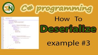 Example 3 How to Deserialize JSON Data into Custom C Class Objects using Newtonsoft [upl. by Vasilek]