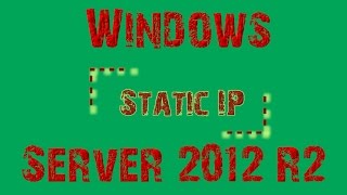 Windows Server 2012 R 2 statische IP Adresse vergeben  DHCP deaktivieren  static ip address fix [upl. by Oneladgam]