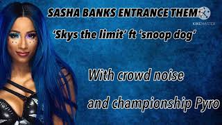 SASHA BANKS ENTRANCE THEME WITH CROWD AND PYRO  THE REAL BOSS [upl. by Brey455]