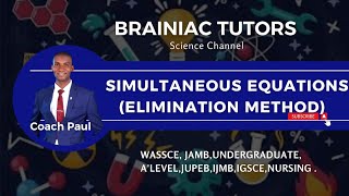 SIMULTANEOUS EQUATION  ELIMINATION METHOD [upl. by Querida]