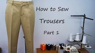 How to sew trousers  part 1 [upl. by Araek446]