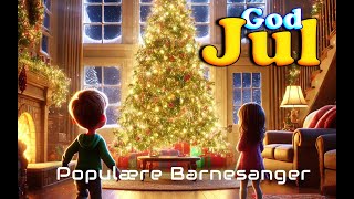 FREDELIG JUL  Med Tekst  En norsk julesang  Populære Barnesanger [upl. by Yelsnya489]