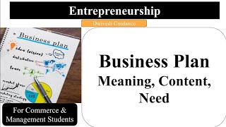 Business Plan Meaning Content Need Innovation and entrepreneurship Entrepreneurship Development [upl. by Yor]