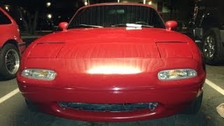 Repainting your bumper professionally with spray cans miata [upl. by Nets]