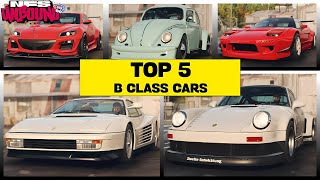 Top 5 Best B Class Cars in NFS Unbound Online Volume 8 [upl. by Trevar]