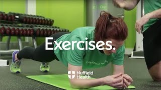 How To Plank  Nuffield Health [upl. by Anahsat910]