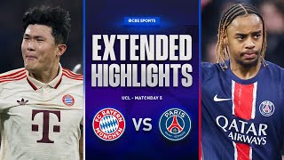 Bayern vs PSG Extended Highlights  UCL League Phase MD 5  CBS Sports Golazo [upl. by Aleil903]