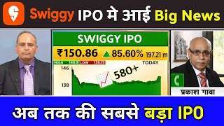 SWIGGY IPO  WIGGY IPO NEWS  Swiggy IPO GMP  IPO GMP Today  SWIGGY IPO REVIEW  SWIGGY IPO DATE [upl. by Anahsed]