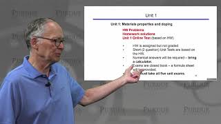 ECE Purdue Semiconductor Fundamentals How to Take this Course [upl. by Assirahs]