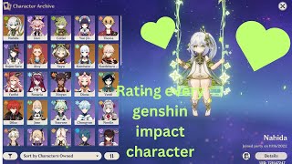 Rating every Genshin Impact character [upl. by Snyder]