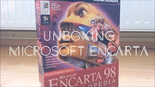 Unboxing Microsoft Encarta 1998 [upl. by Holmann194]