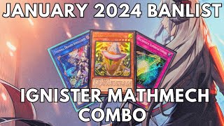 Ignister Mathmech Combo Tutorial post January 2024 banlist TCG Yugioh [upl. by Astto]