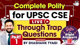 Complete Polity for UPSC CSE  Trap Questions  Part 1  StudyIQ IAS [upl. by Norok572]