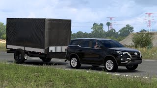 ETS 2 Toyota HiLax SW4 SRXGirl and Trailer LongDelivery [upl. by Kilgore38]